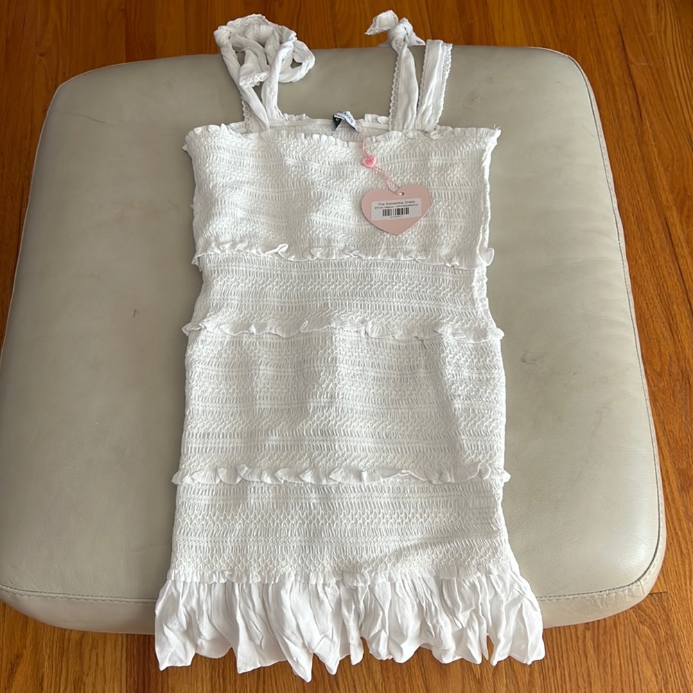 white dress , Samatha dress